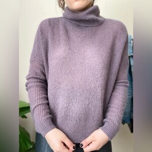Abercrombie & Fitch Purple Turtleneck Sweater